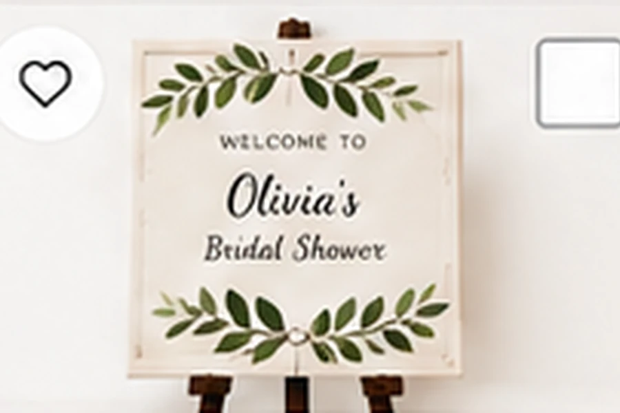 Matching welcome sign example