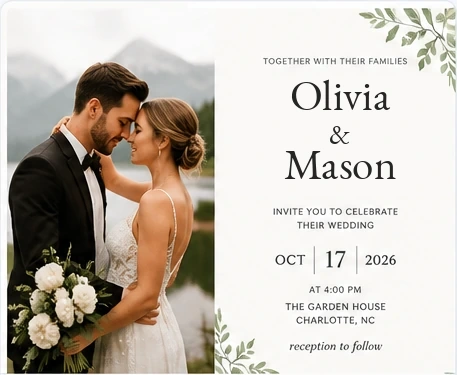 Full Invitation + Event Hub example