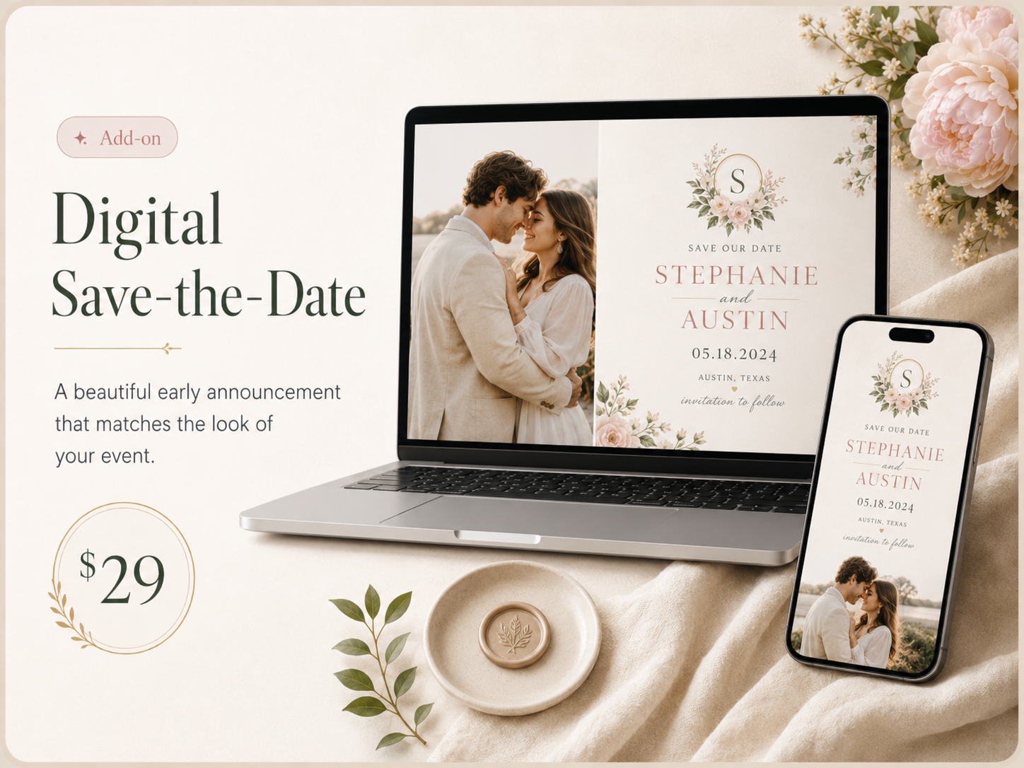 Digital Save-the-Dates example
